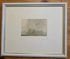 H. Helga Kaffke Bild 28 x 23 Pinnow Aquarell Bild Gemälde Stillleben