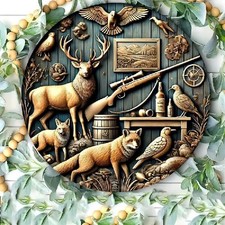 Blechschild rund wild - blechschild,