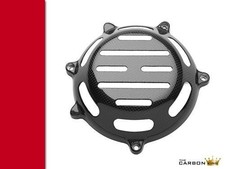 DUCATI CARBON OFFENER KUPPLUNGSDECKEL PASSEND FÜR DIE MEISTEN TROCKENKUPPLUNGEN IN GLATTGLANZGEWEBE