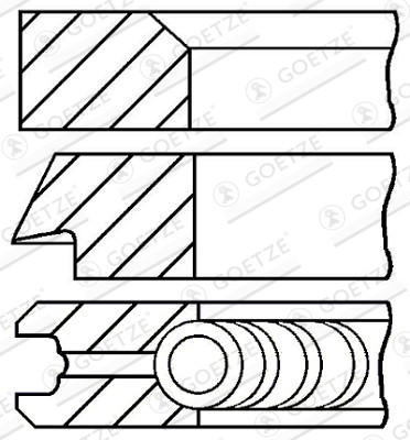 Goetze engine kolbenringsatz - engine,