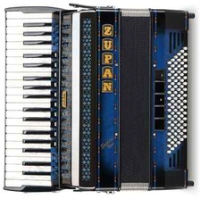 Zupan Saphire IV 96 EF/MHR Akkordeon Zieharmonika 96 Bässe 4-chörig Shadow Blue