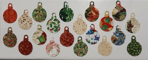 Weihnachten baubles stoffreste - weihnachten,