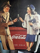 großer Vintage Stil Coca-Cola