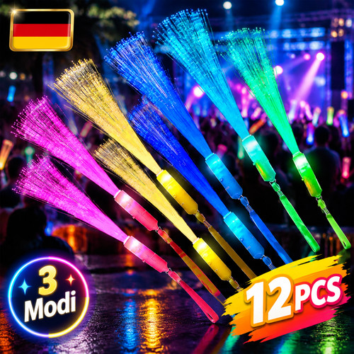 Led leuchtstäbe party set - leuchtstäbe, 12