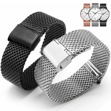 3 Mm Dickes Milanaise-Uhrenarmband 10–24 Mm Dickes Edelstahl-Mesh-Armband ✎ /