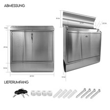 Edelstahl Briefkasten