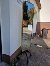 Spiegel Mit Messing Rahmen Und Auf Rollen 