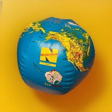 Neckermann Reisen Fun Family Wasserball Vintage Alt Strandball Weltkugel Erde