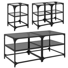 Couchtisch Glas Stahl