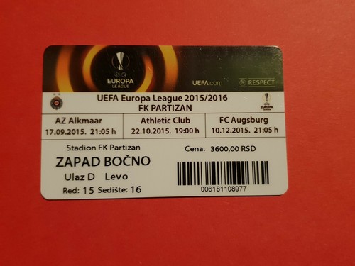 Used ticket uefa 2015 - ticket, cl