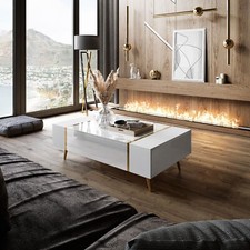 Couchtisch ONYX auf goldenen