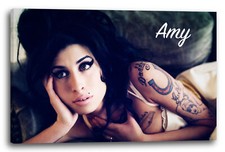Wandbild amy winehouse liegend - wandbild,