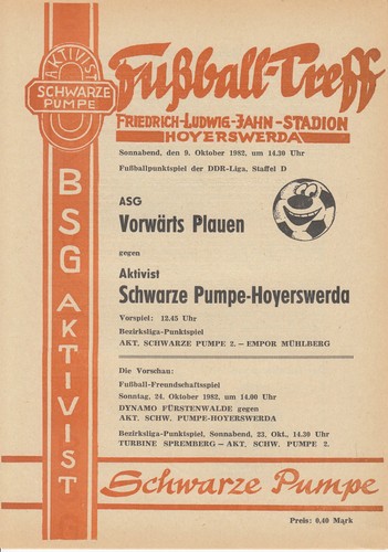 Ddr liga bsg aktivist - 82/83,