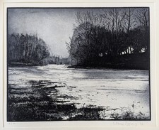 Zugefrorener Eiderkanal
