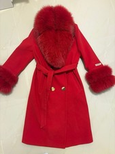 Damen Mantel Fuchs Pelz Mantel