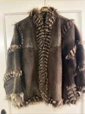 Original Yves Saint Laurent Pelzjacke, Nutria und Waschbär