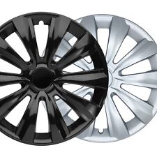 Radkappen schwarz silber 13 -