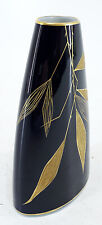 Weimar Porzellan Echt Weimar Kobalt 710 Vase Gold Dekor 15,5 cm