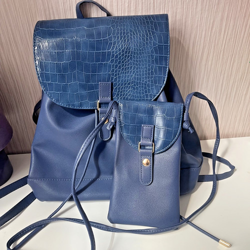Rucksack tasche blau set mit - rucksack,