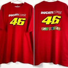 Ducati Valentino Rossi T-Shirt kurzärmliges Oberteil Gr.XXXL Herren Rot Motorrad