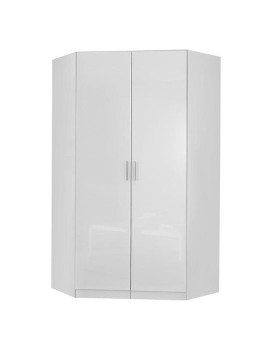 Eckkleiderschrank weiß - -,