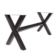 Esstisch Tisch Tischgestell Wohnzimmertisch Schreibtisch X-Tisch stabil schwarz