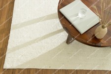 Kunst Deko Indisch Handmade Teppiche 1.5x2.4m Elfenbein Solid Hand Gewebt Wolle