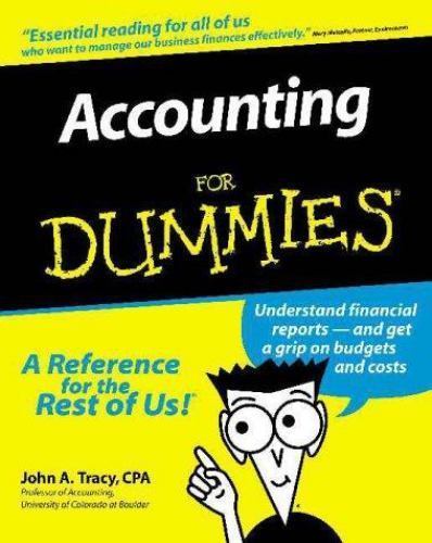 Accounting for dummies - accounting,