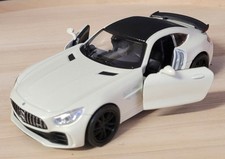 MERCEDES BENZ AMG GT R ,  MODELLAUTO VON WELLY  , WEISS , 1 : 38