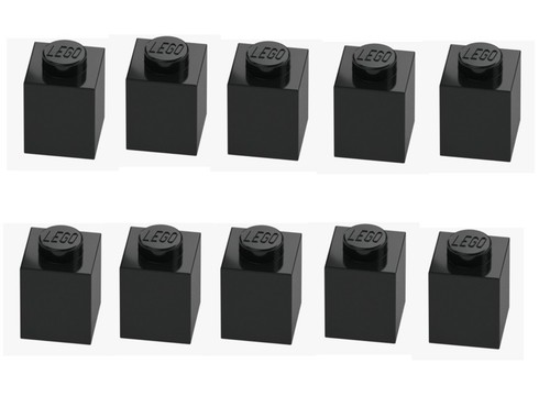 Lego 10x stein 1x1 schwarz - 10x,