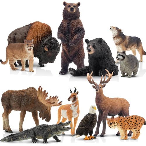 Wald tierfiguren set stück - set,