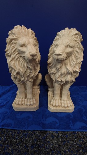 Löwenfiguren aus polyresin - 2,