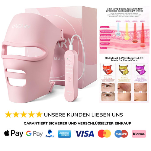 Led maske 2000 mah - led-maske, 2000-mah-akku