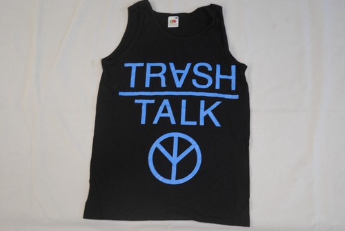 Trash talk blau logo - talk, top
