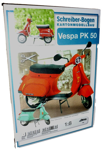 Kartonmodellbau vespa pk 50 - +,