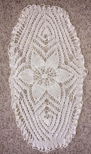 Tischdecke handgestrickt - tischdecke,
