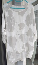 Tunika Damen, weiß-grau, Gr.42/44 gebraucht