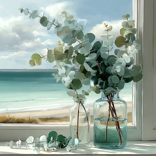 Wandbild fenster blick aufs - wandbild,