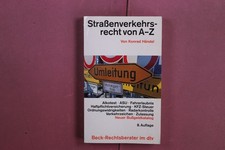 382957 Konrad Händel STRASSENVERKEHRSRECHT VON A-Z Deutscher Taschenbuch Verlag