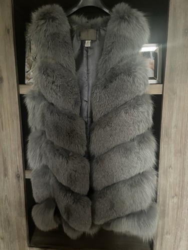 Lange weste echfell fuchs - lange,