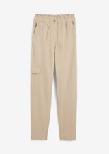 Cargo Jeans High Waist Paperbag Gr. 36 Sand Damen-Hose Freizeit-Pants Neu