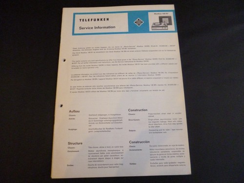 Original service manual - original,