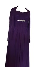 Wunderschönes Ballkleid/Abendkleid von Lautinel Paris Gr 46 Farbe: Violett