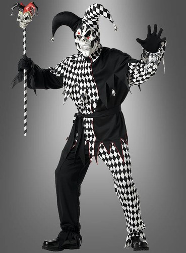 Gruseliges clown hofnarren - gruseliges,