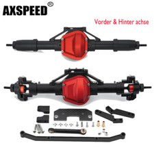 CNC Axle Metall Vorder Hinter Achse für 1/10 RC Axial SCX10 Honcho Jeep Crawler