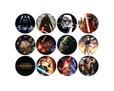 12 Muffin  Star Wars Essbar Yoda Han SoloZuckermasse Tortenbild Tortenaufleger