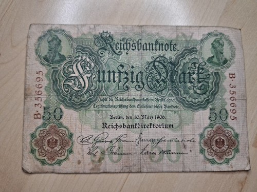 Mark reichsbanknote 1906 - 50,