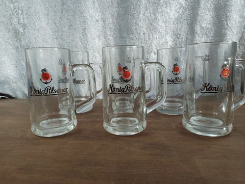 König pilsener bier glas - 6x,