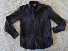 Desigual Herren Hemd, Gr. M, Schwarz, Gepunktet, Baumwolle