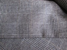 Wollstoff schwarz braun kariert mit Lurexfaden Kleiderstoff 1,50m x 1,50m